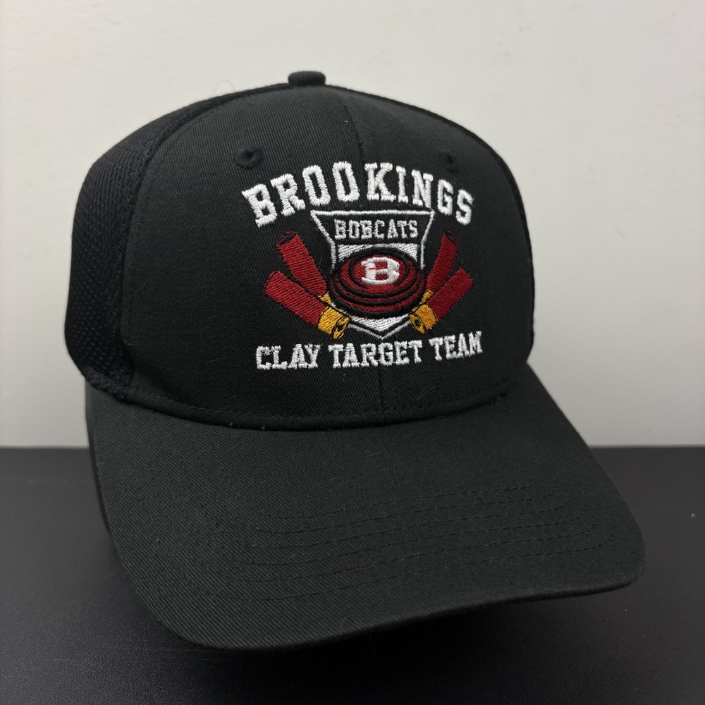 Brookings Bobcats Clay Target Team Hat Shooting Sports Black Strapback Cap